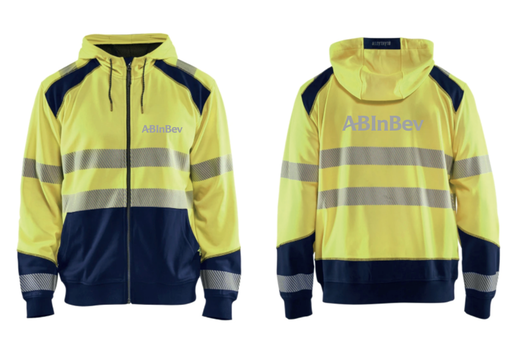 [INBEV-BE-V1-3546] Hoodie à capuche fluo